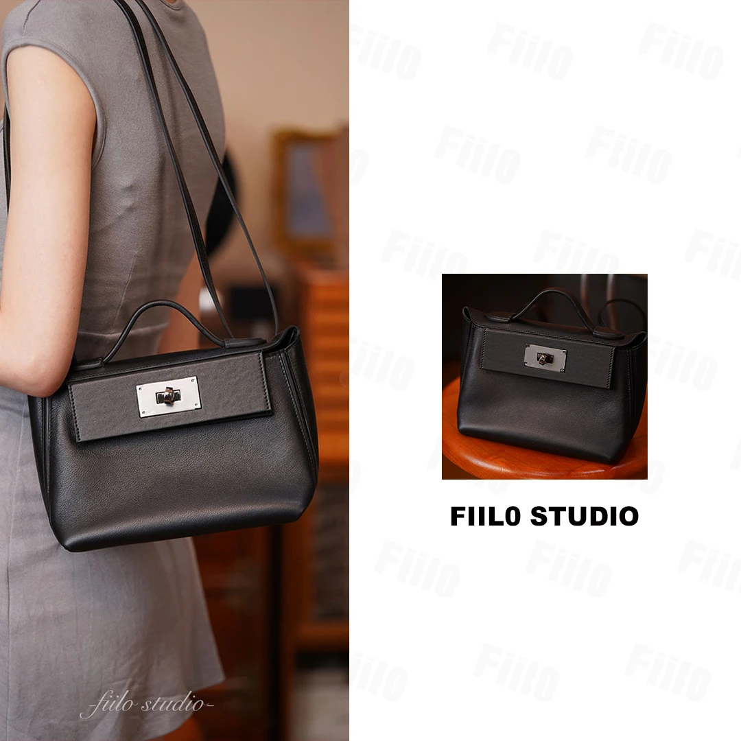 【Fiilo菲洛】T98经典24头层Swif牛皮拼色多用单肩斜挎包
