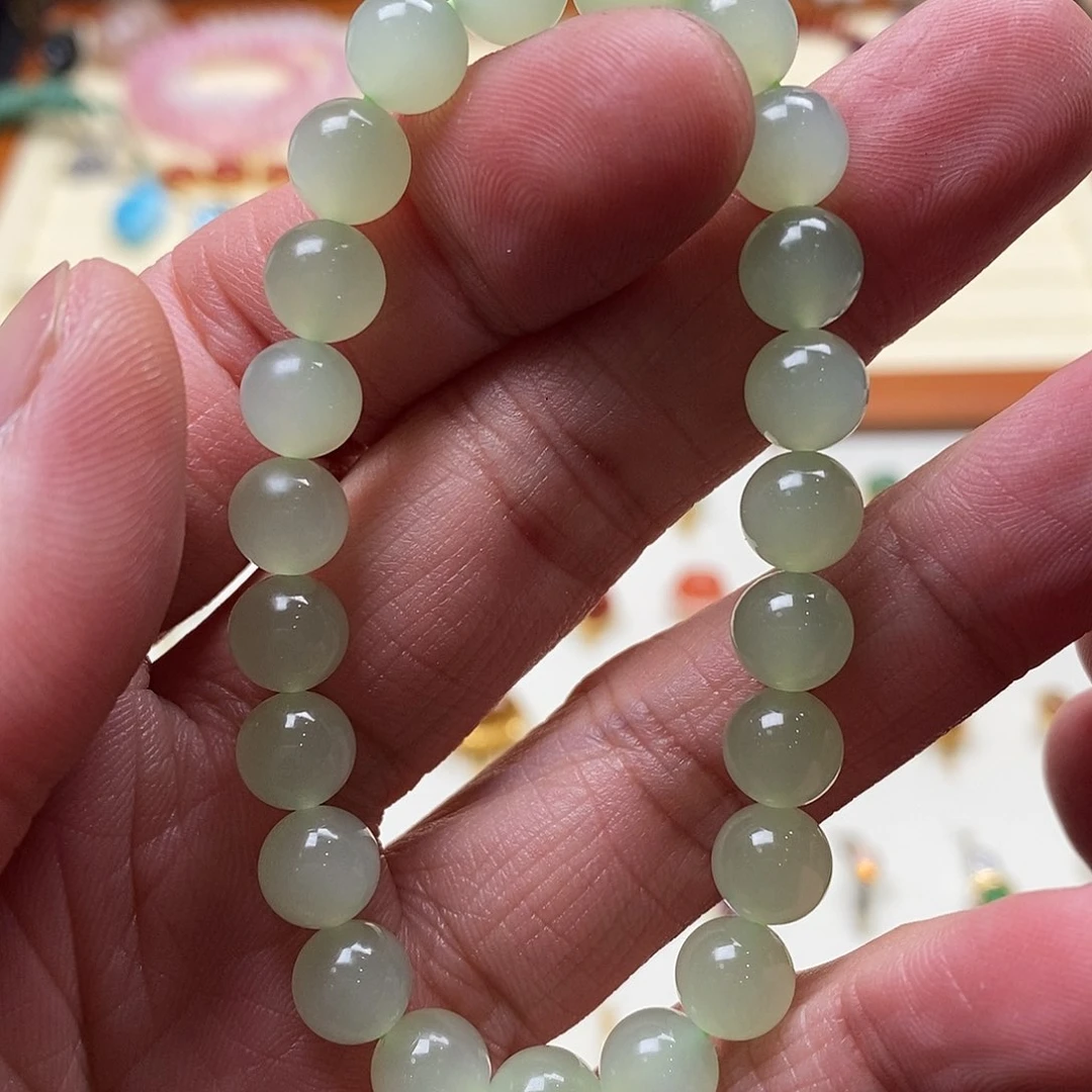 和田玉手串未镶嵌雯*