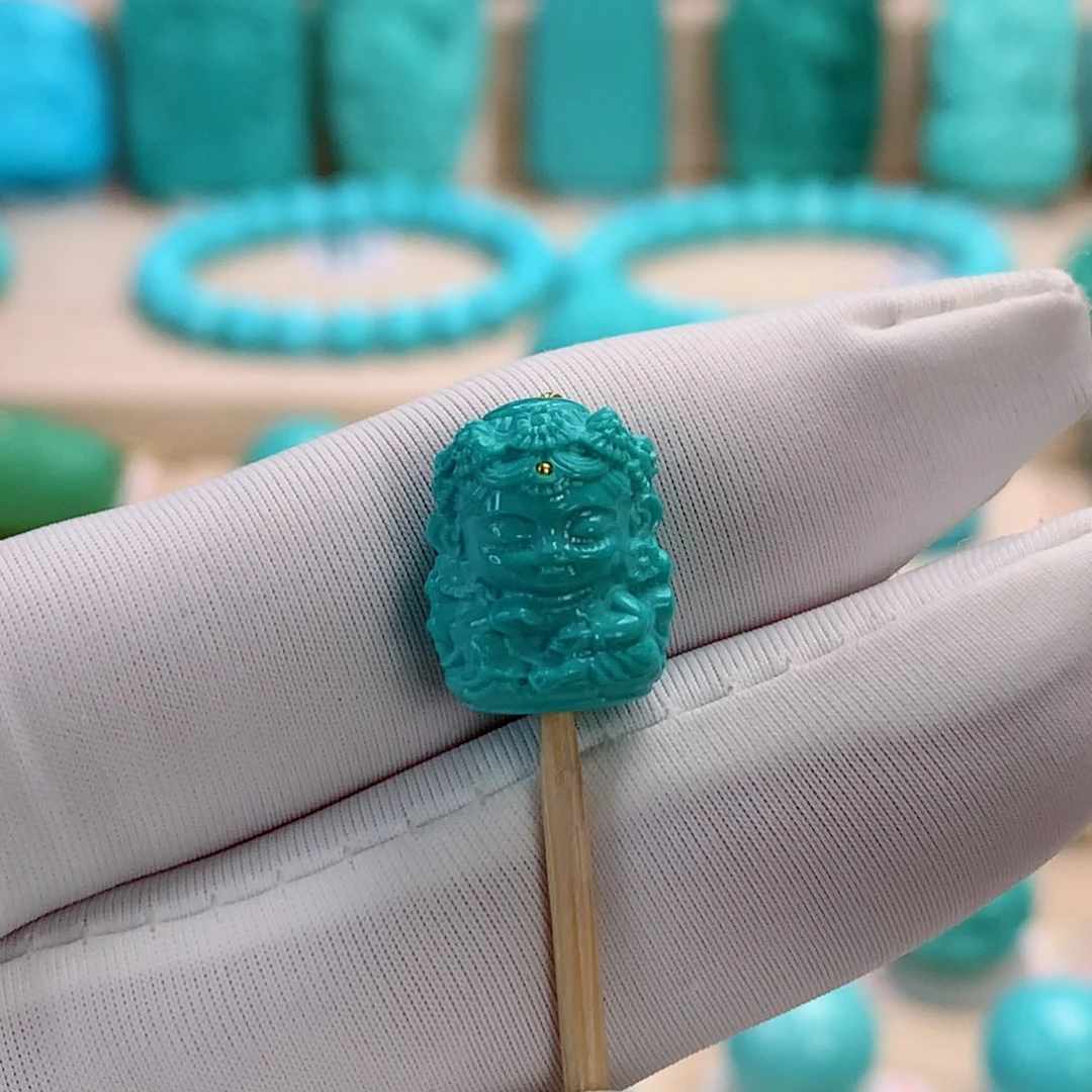 绿松石挂件未镶嵌