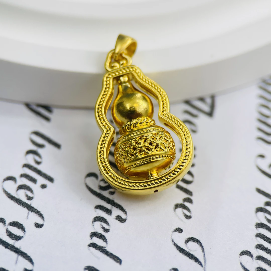 足金999时来运转福禄首饰配件DP3090-01140