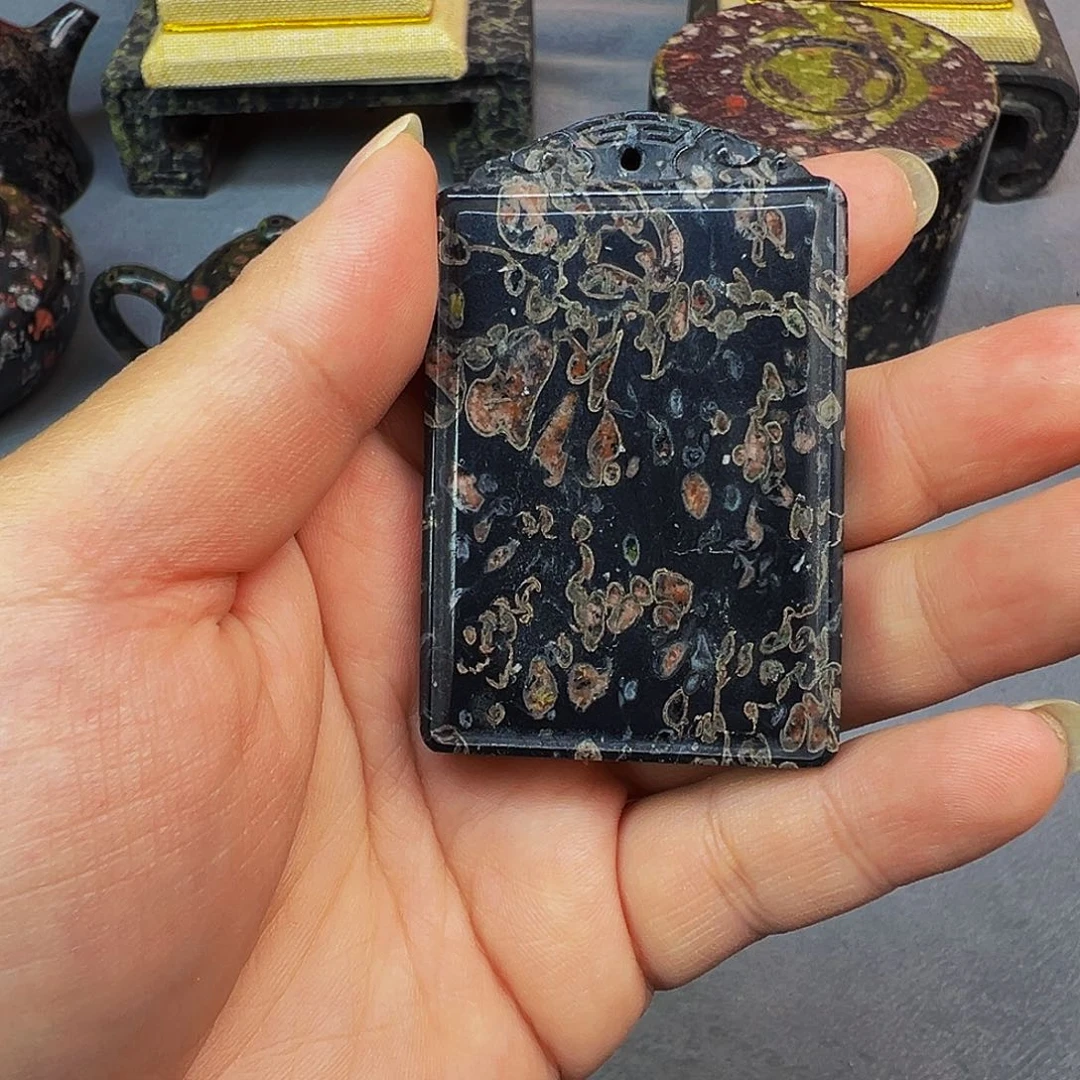 梅花玉平安无事牌茶周边微瑕