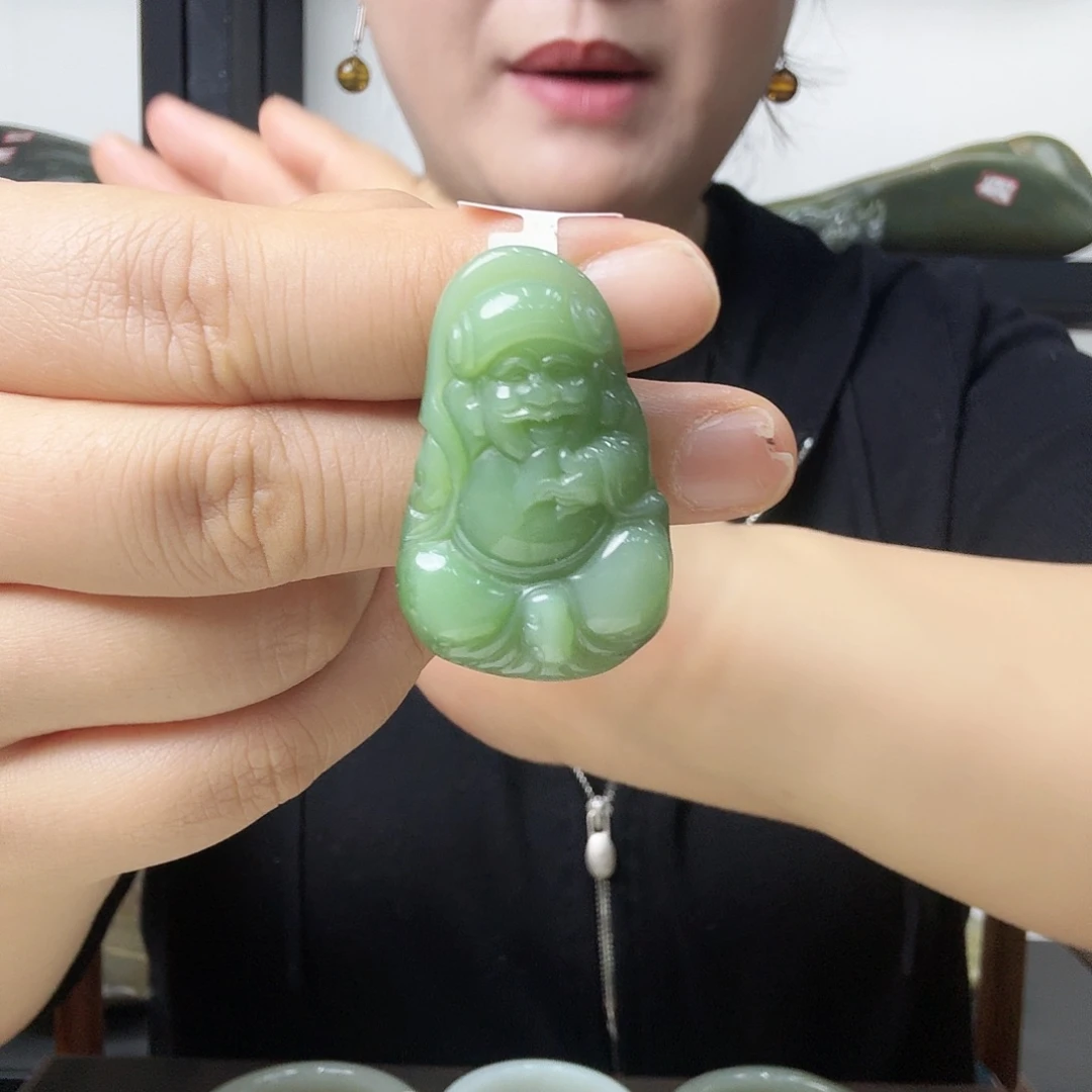 和田玉未镶嵌吊坠(不含链)