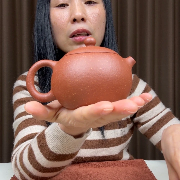 紫砂茶壶30目红绛坡西施240cc全手工完美品