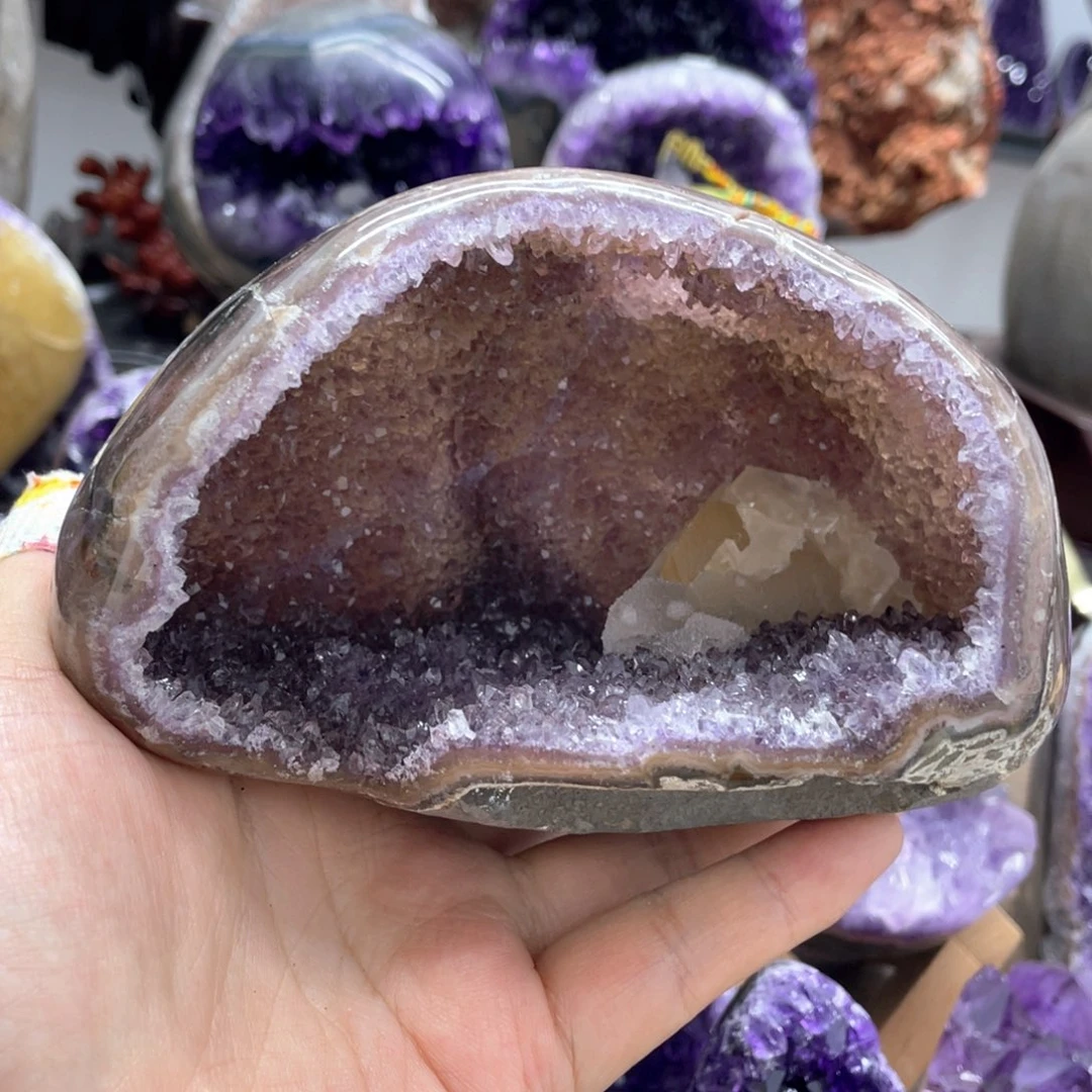 紫晶珠宝半成品银S925镶嵌捡漏