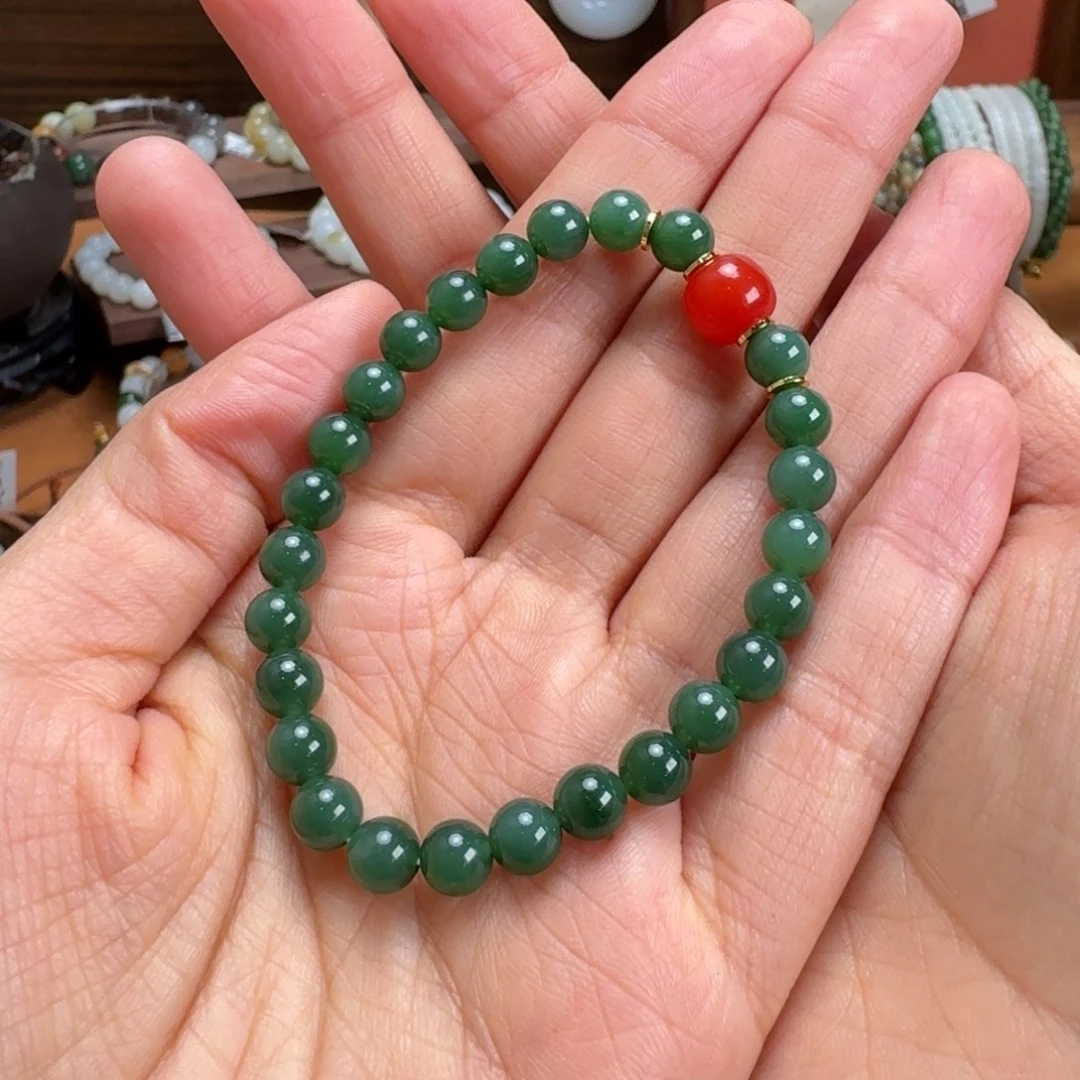 和田玉未镶嵌手链