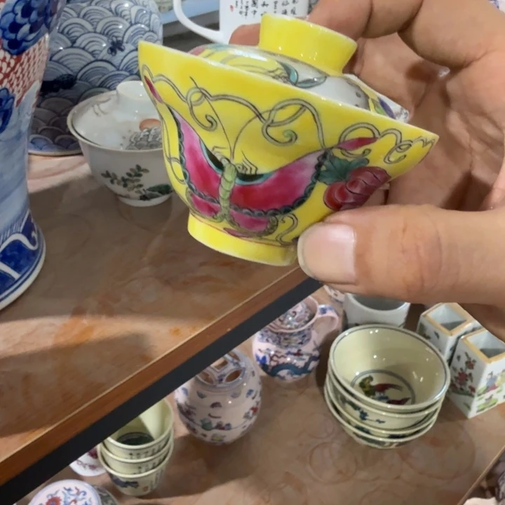 瓷片摆件手绘瓷器全部处理