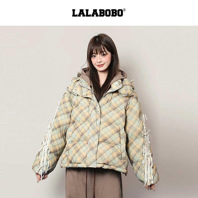 【90白鸭绒】LALA连帽奶油小狗蝴蝶结蕾丝LBED-WSYR11