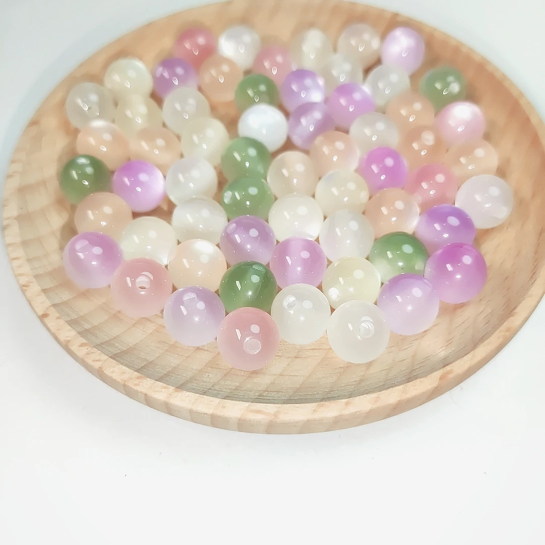 【团单】卡10紫外线光变猫眼树脂珠手工DIY饰品散珠