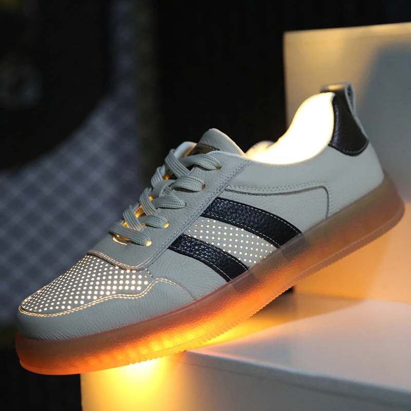 【头层牛皮】夏季板鞋男士真皮休闲鞋牛筋底德训鞋镂空透气韩版白鞋