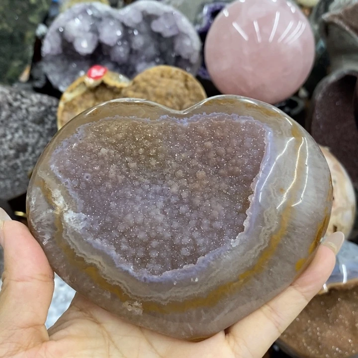 紫晶珠宝半成品未镶嵌