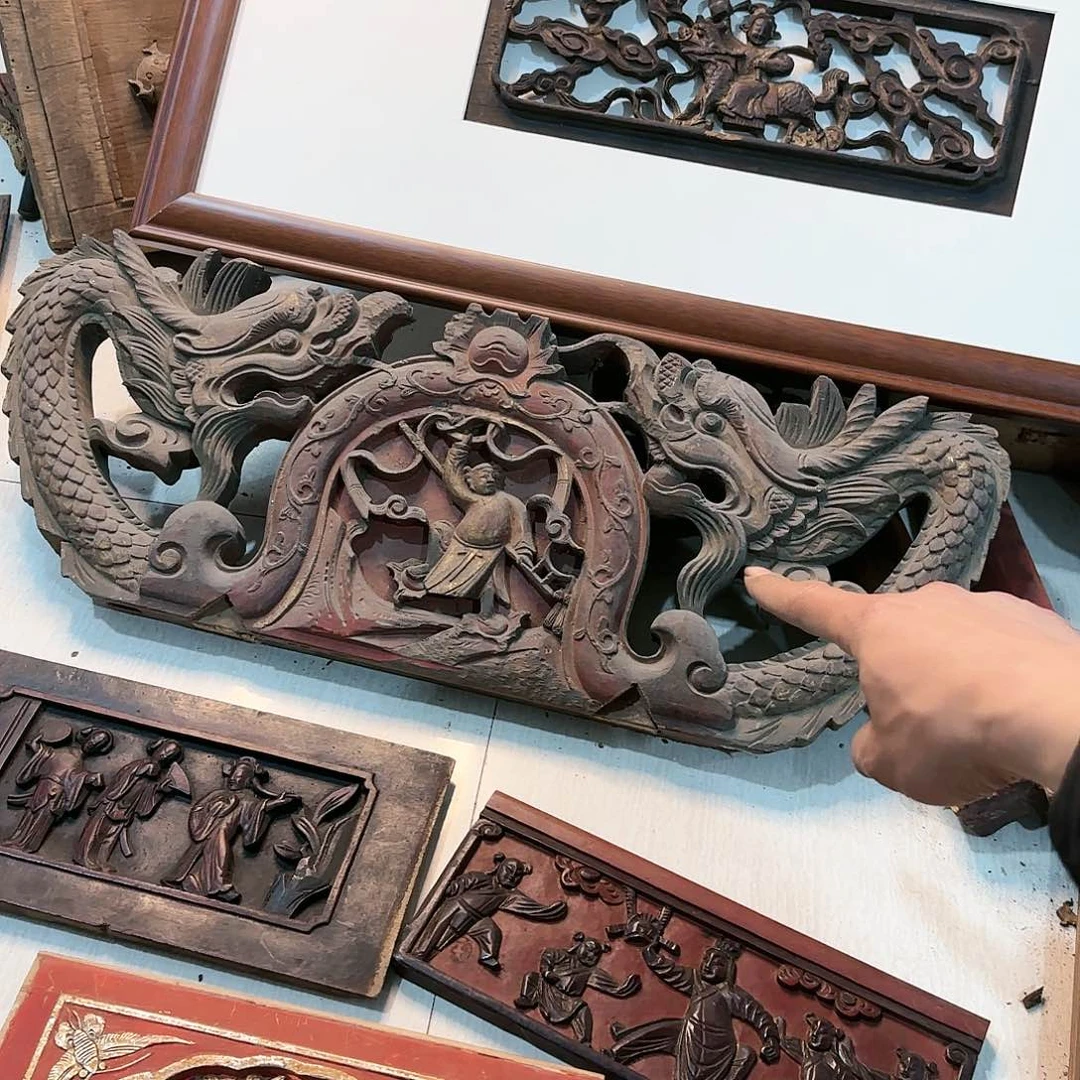 木通***馆老木雕艺术的设计风格