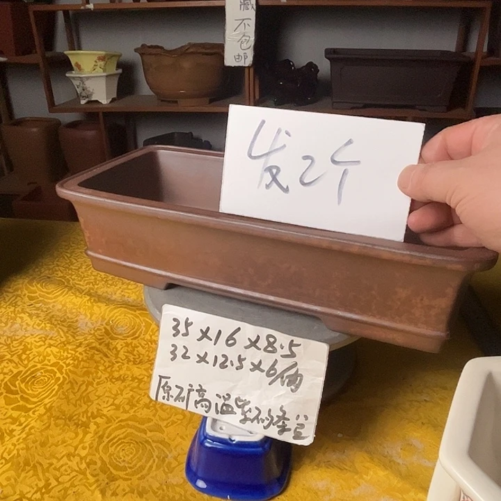 紫砂花盆石*紫砂花盆