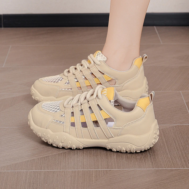 2025年夏季新款女休闲轻便板鞋休闲鞋厚底时尚女鞋韩版百搭鞋女鞋