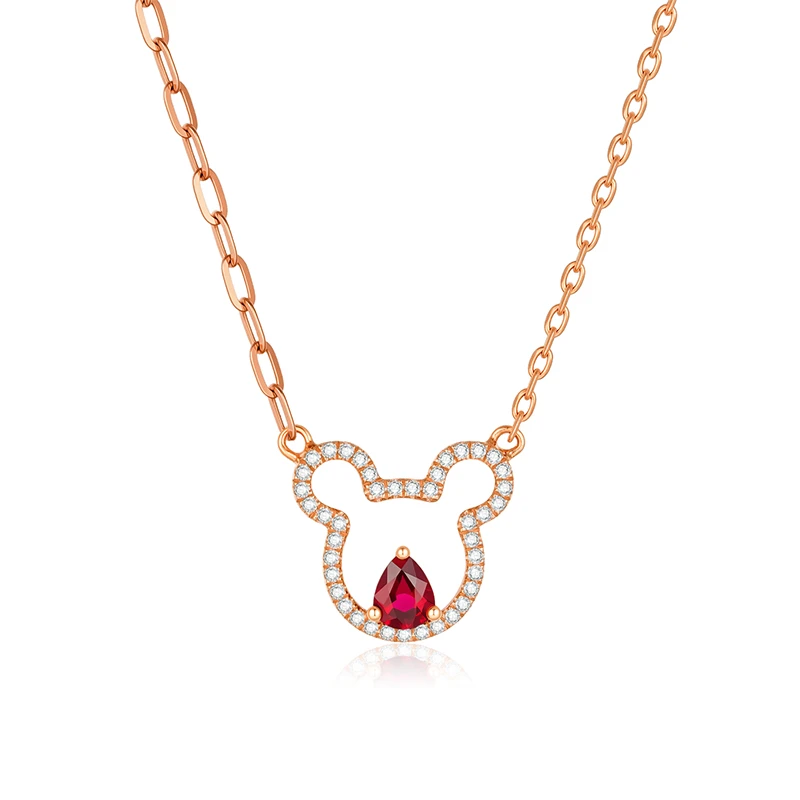 I Do 小熊18K金红宝石小熊时髦首饰时尚轻奢女士设计师款X00097