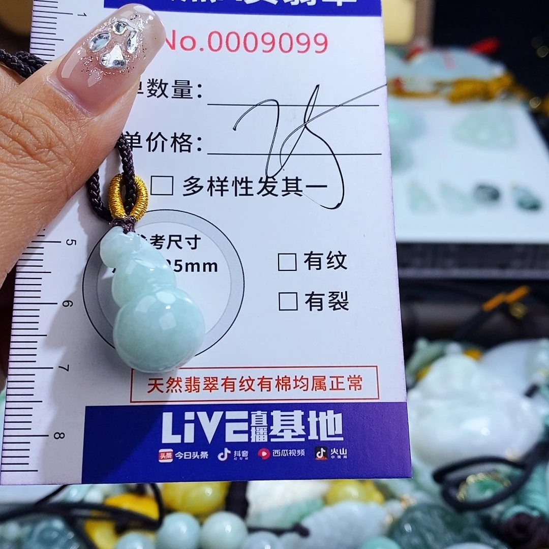 翡翠未镶嵌毛衣链9099