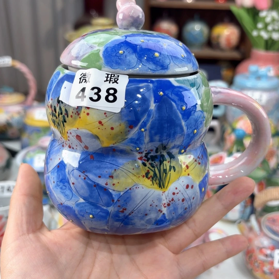 景德镇手绘高温釉下彩陶瓷茶具
