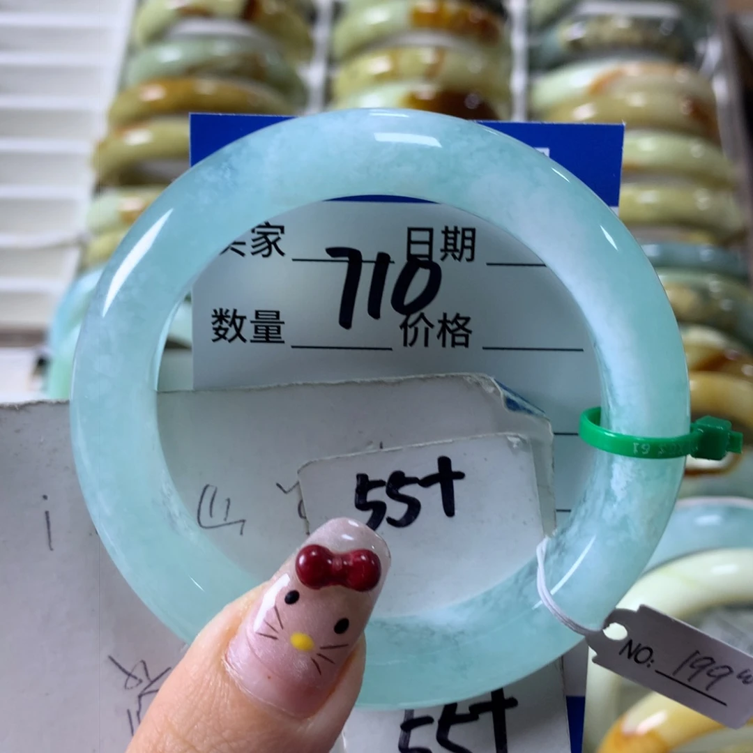 蛇纹石玉手镯未镶嵌710