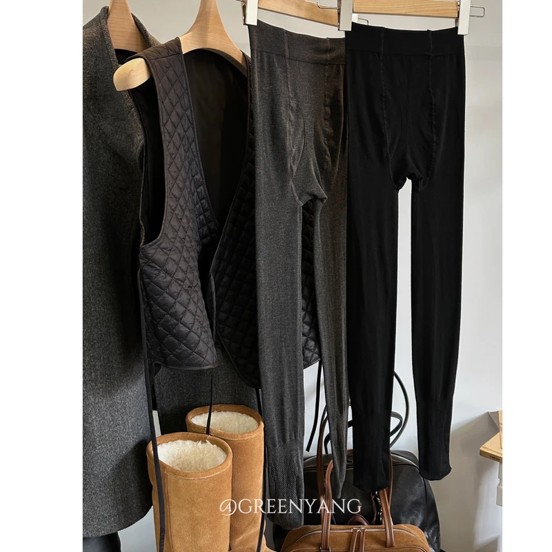 老羊家~连袜打底袜裤女外穿秋冬薄款大码加厚加绒显瘦连袜打底裤