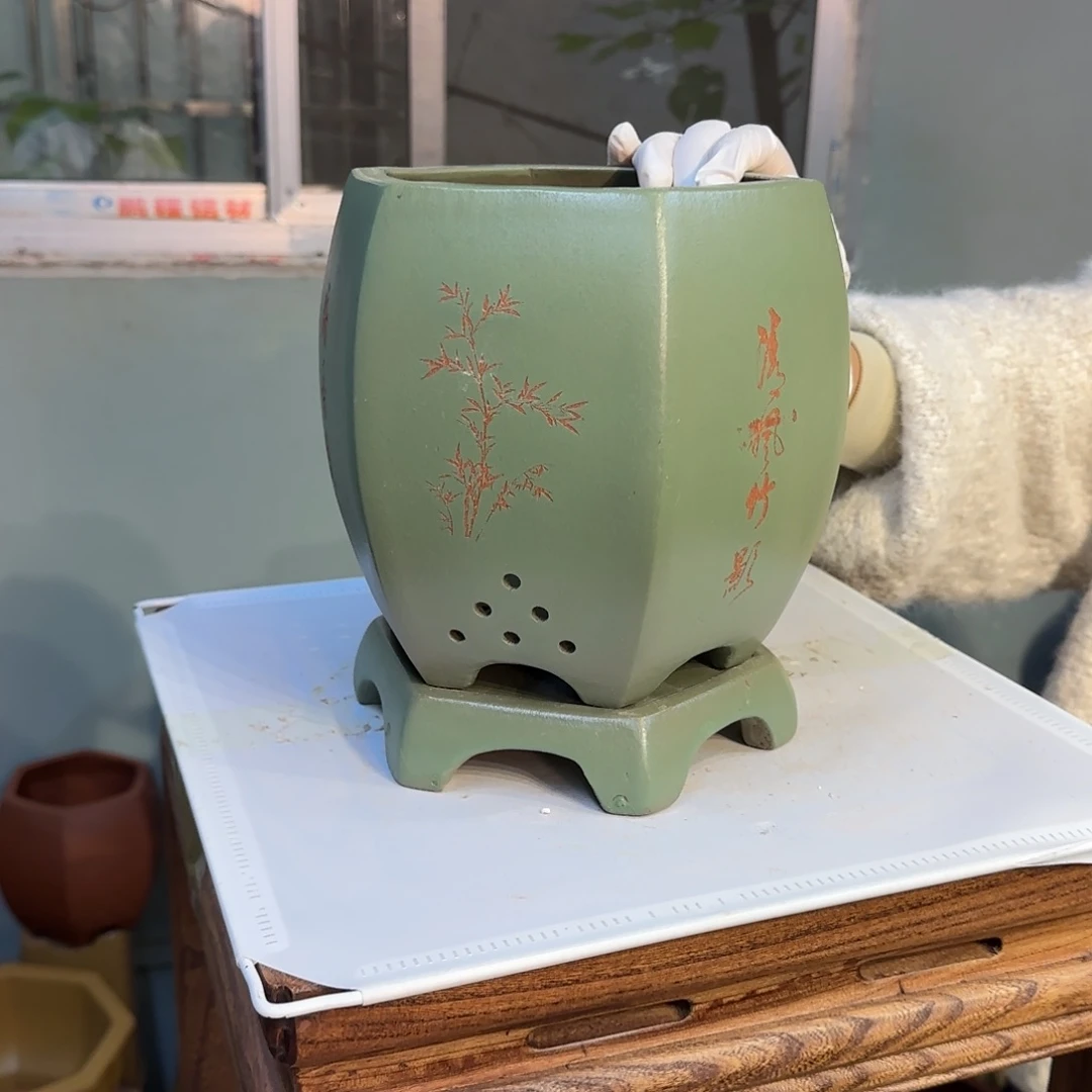 紫砂花盆紫砂口径17