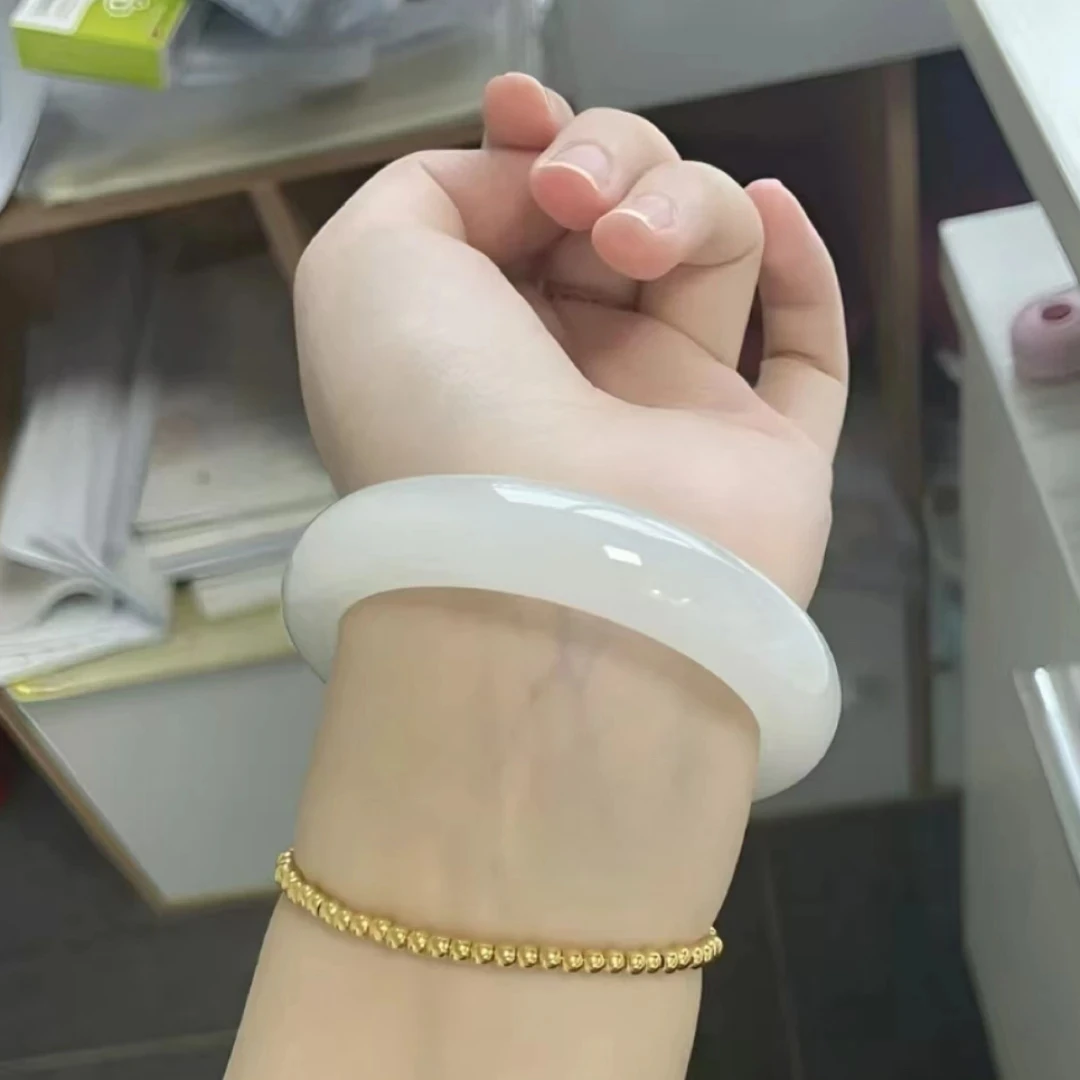 202 【新店开业】新疆 一级白 优雅气质安镯 宽13mm