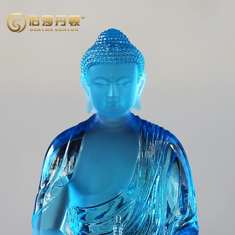 BERTHADENTON琉璃药师佛高档工艺品佛像摆件居家客厅摆放光如来