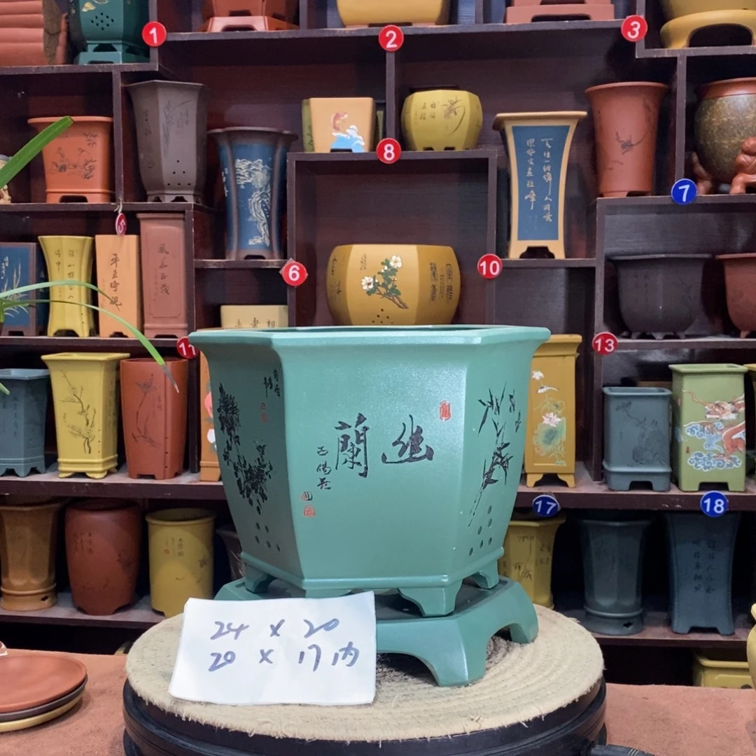 紫砂艺术紫砂花盆