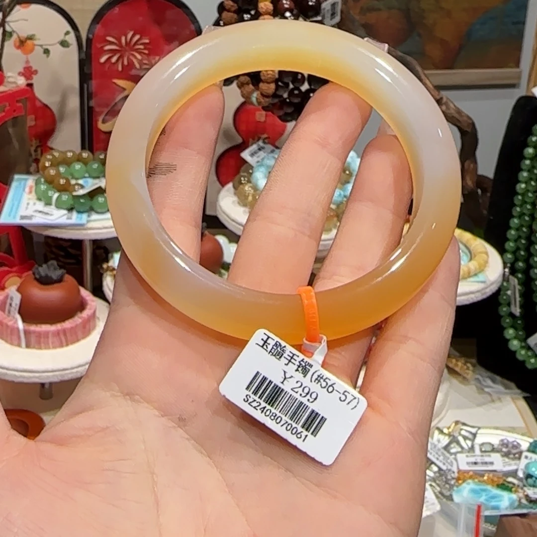 石英质玉手镯未镶嵌1号手镯56-57