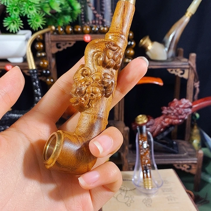 高端定制金丝楠烟嘴