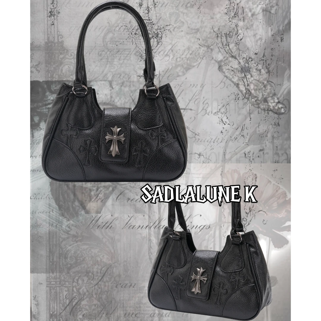 SADLALUNEK【小众设计款】y2k甜酷辣妹机车包单肩复古包9219