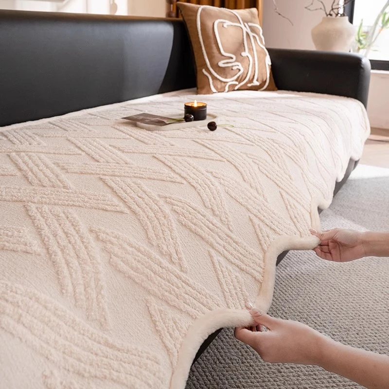 也米奶油风沙发垫2025新款四季通用加厚坐垫子高级感防滑沙发盖布