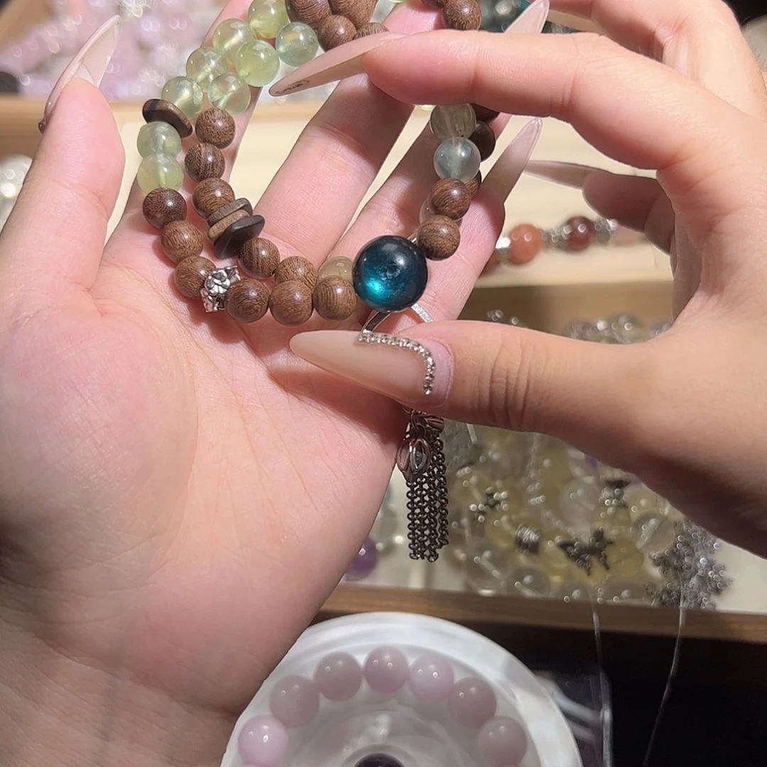 水晶手链未镶嵌天然水晶默认微瑕