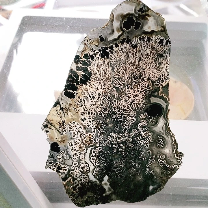 玛瑙/玉髓合金珠宝半成品漠*