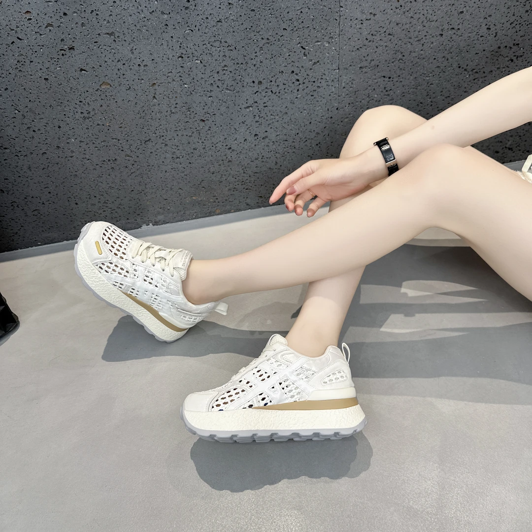 小个子增高透气时尚老爹鞋百搭女款2025增高鞋隐形增高8-10厘米