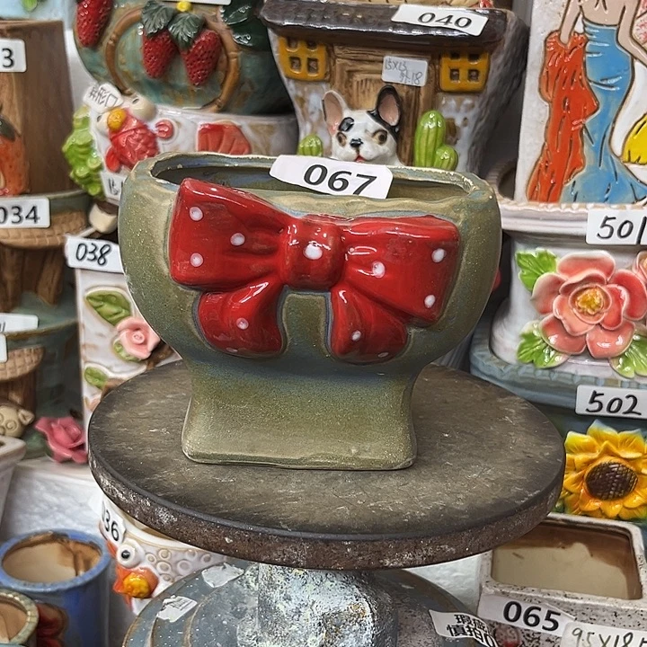 粗陶材质多肉花盆