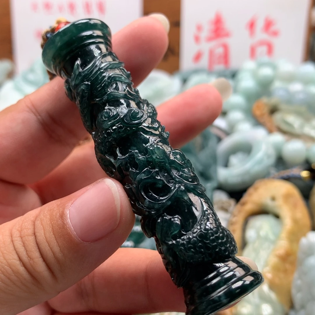 翡翠未镶嵌颈饰保真天然A货翡翠