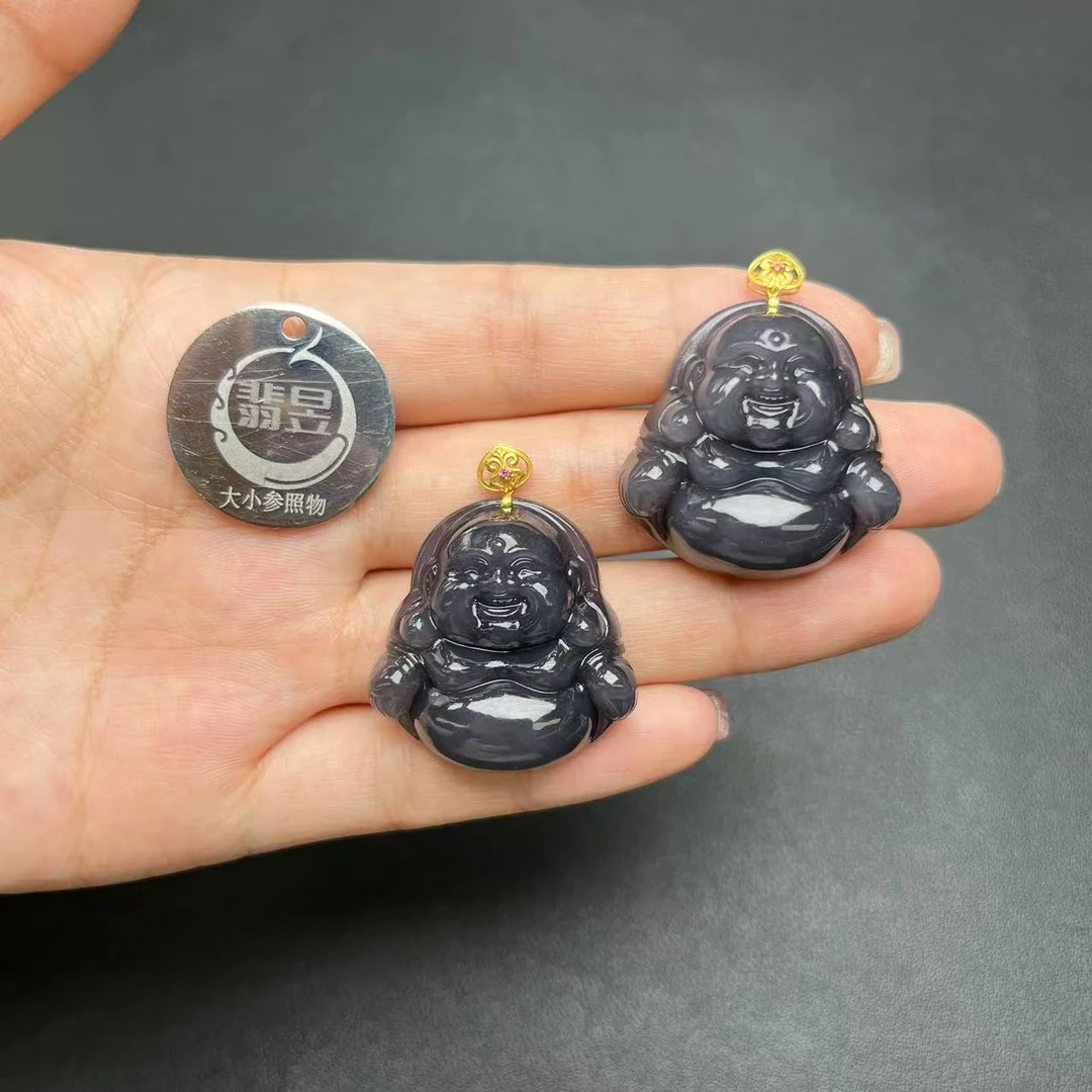 翡昱-N6-47121-716-和田玉吊坠18k金扣-多样性发其一D