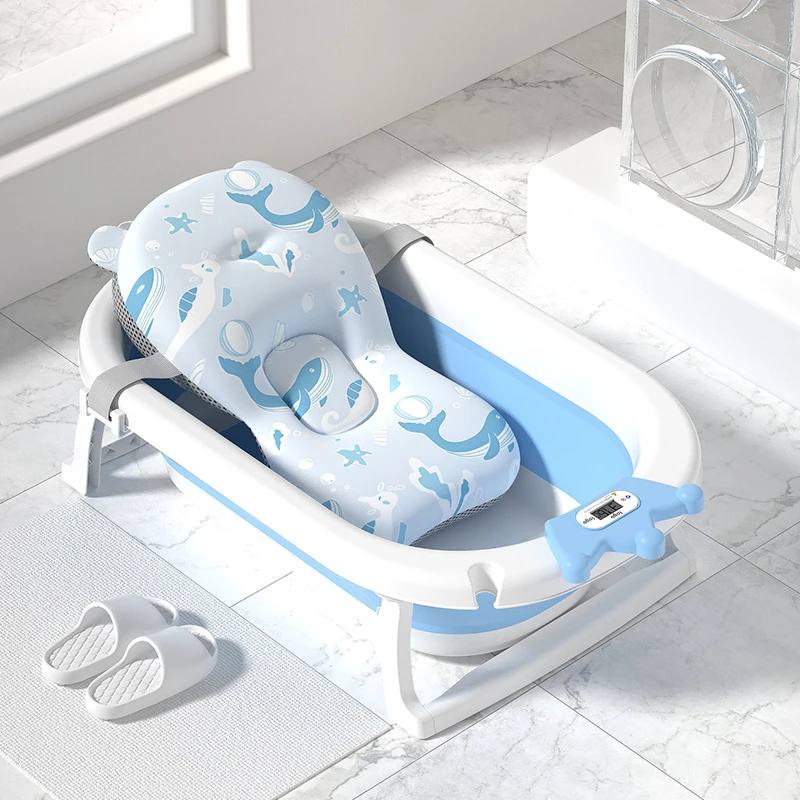 婴儿浴盆大号坐躺小孩家用宝宝可折叠幼儿新生儿童洗澡盆用品
