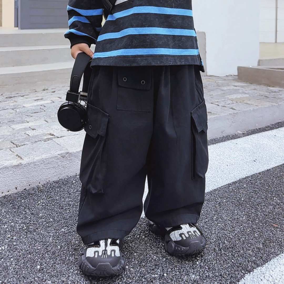 【棉逗熊品牌】男童韩版秋季休闲中大童百搭裤子-16161