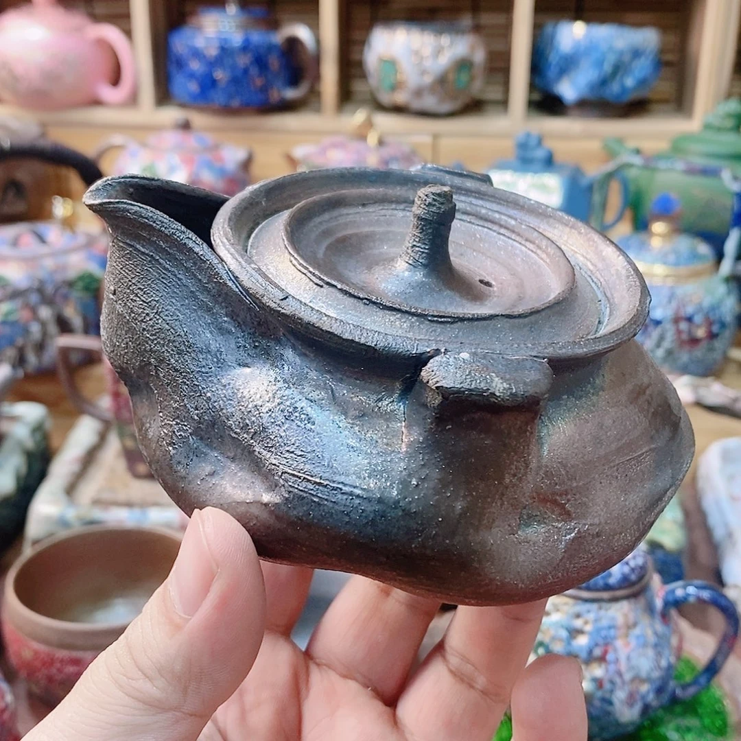 粗陶志野柴烧茶具