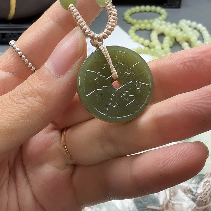 和田玉未镶嵌颈饰054