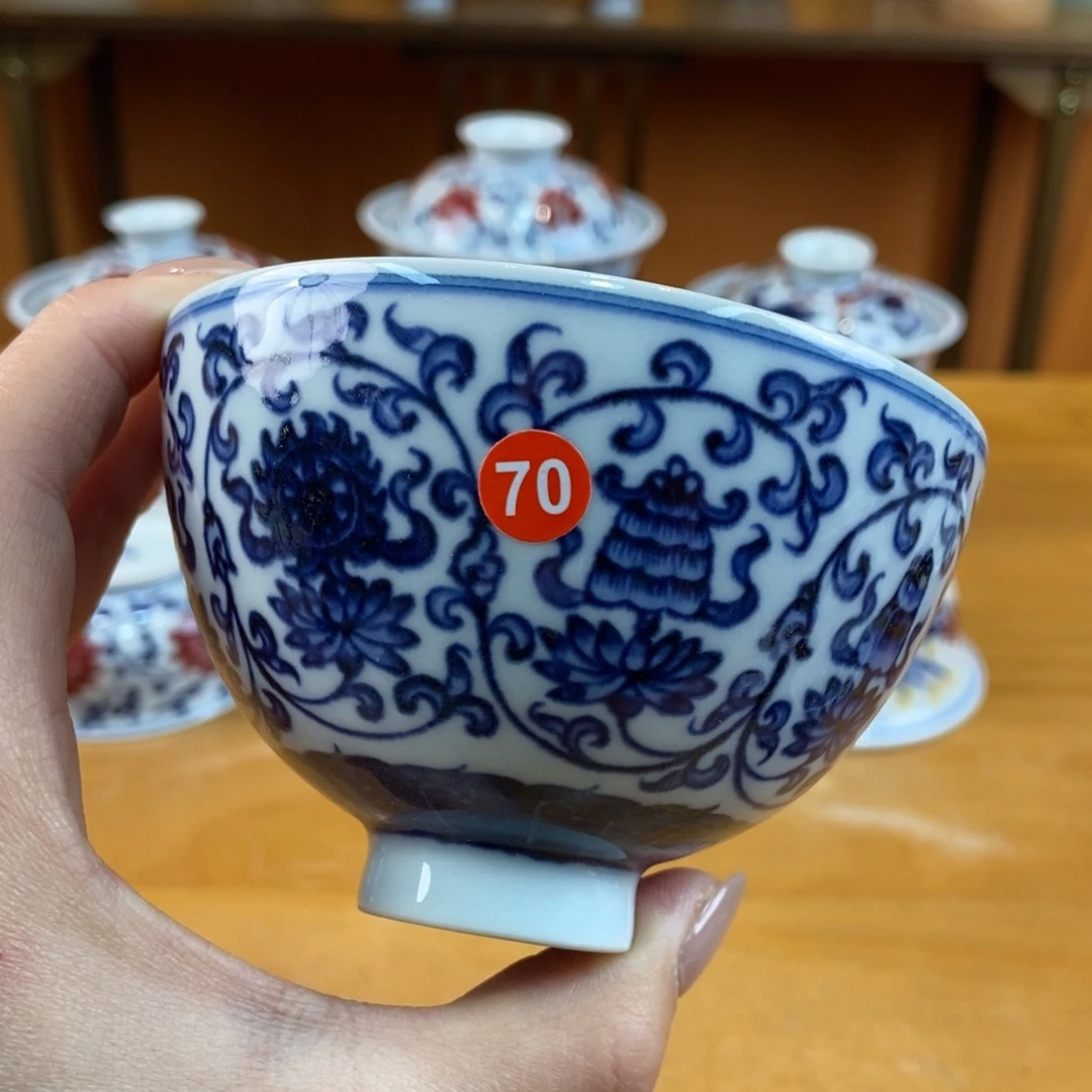 手绘现代茶具非古董