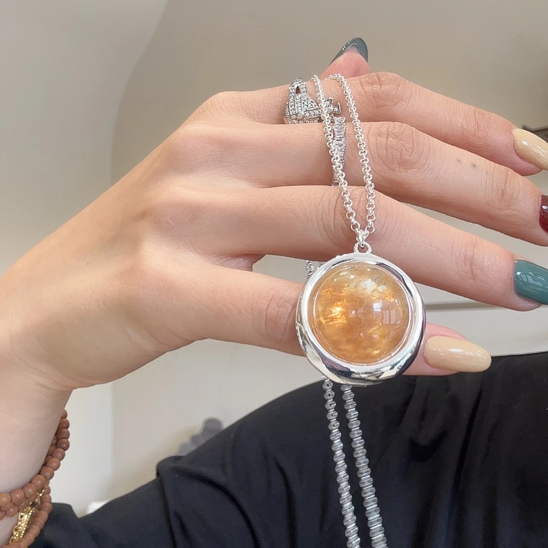 琉璃纯铜合金项链项链