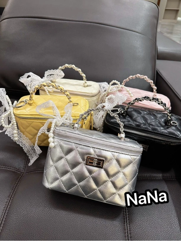 NaNa甄选 小众轻奢小香风手提盒子包