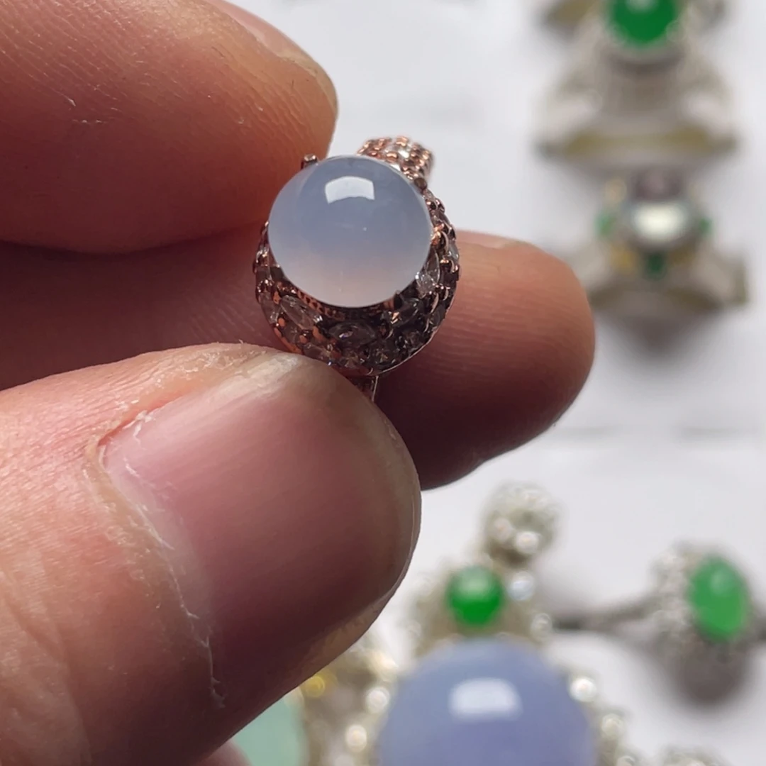 翡翠未镶嵌戒指翡翠