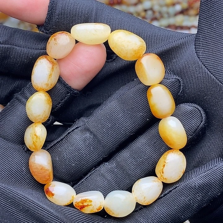 和田玉未镶嵌手链