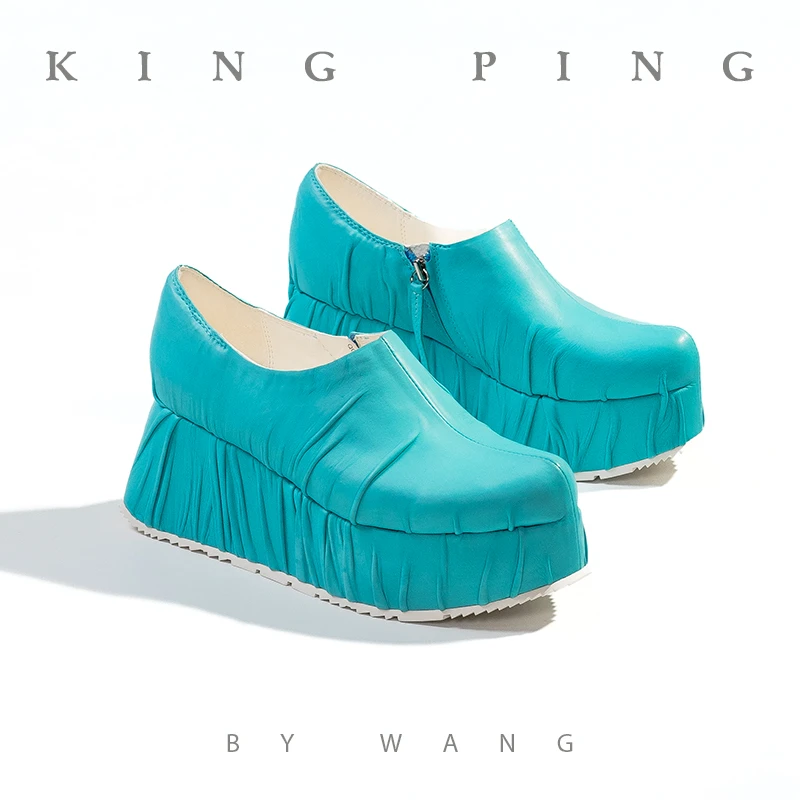 『维纳斯』KING PING原创艺术设计手工定制时尚松糕女鞋女士Q06236