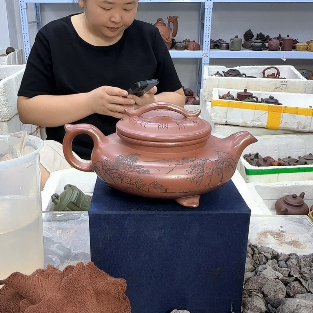 茶壶紫砂宜兴紫砂壶瑕疵