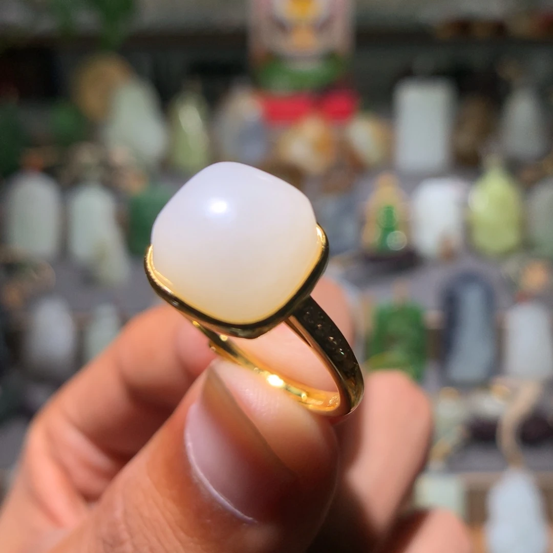 和田玉银S925镀金镶嵌颈饰