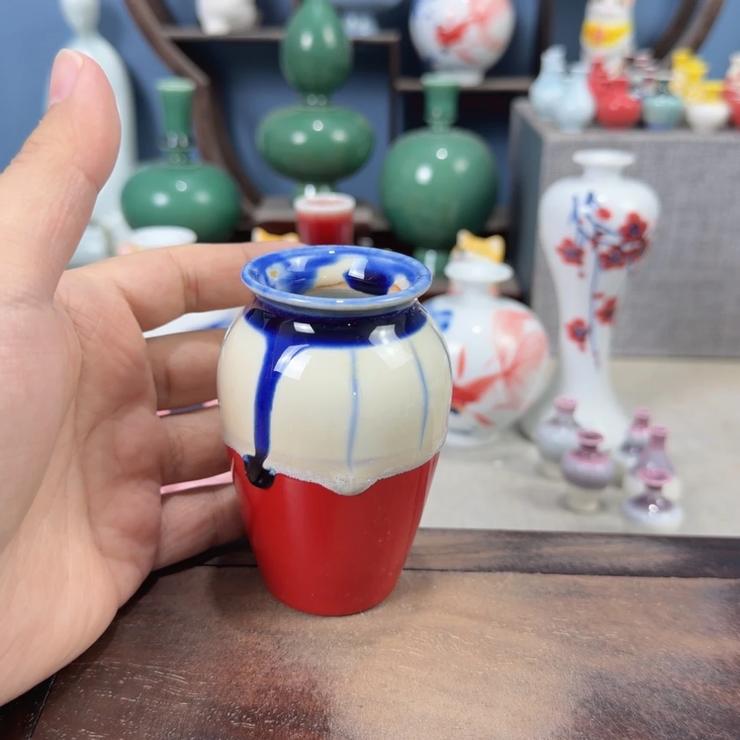 陶瓷手工小花器摆件