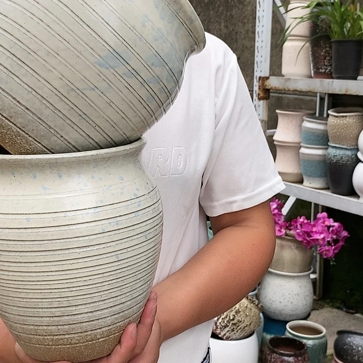 紫砂花盆口17高21福利